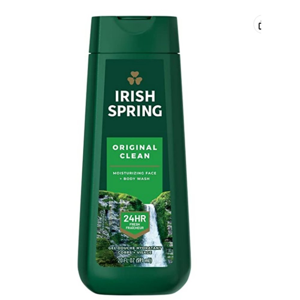 Irish Spring "Original Clean" Body Wash for Men 20 Fl Oz (Pack of 2)